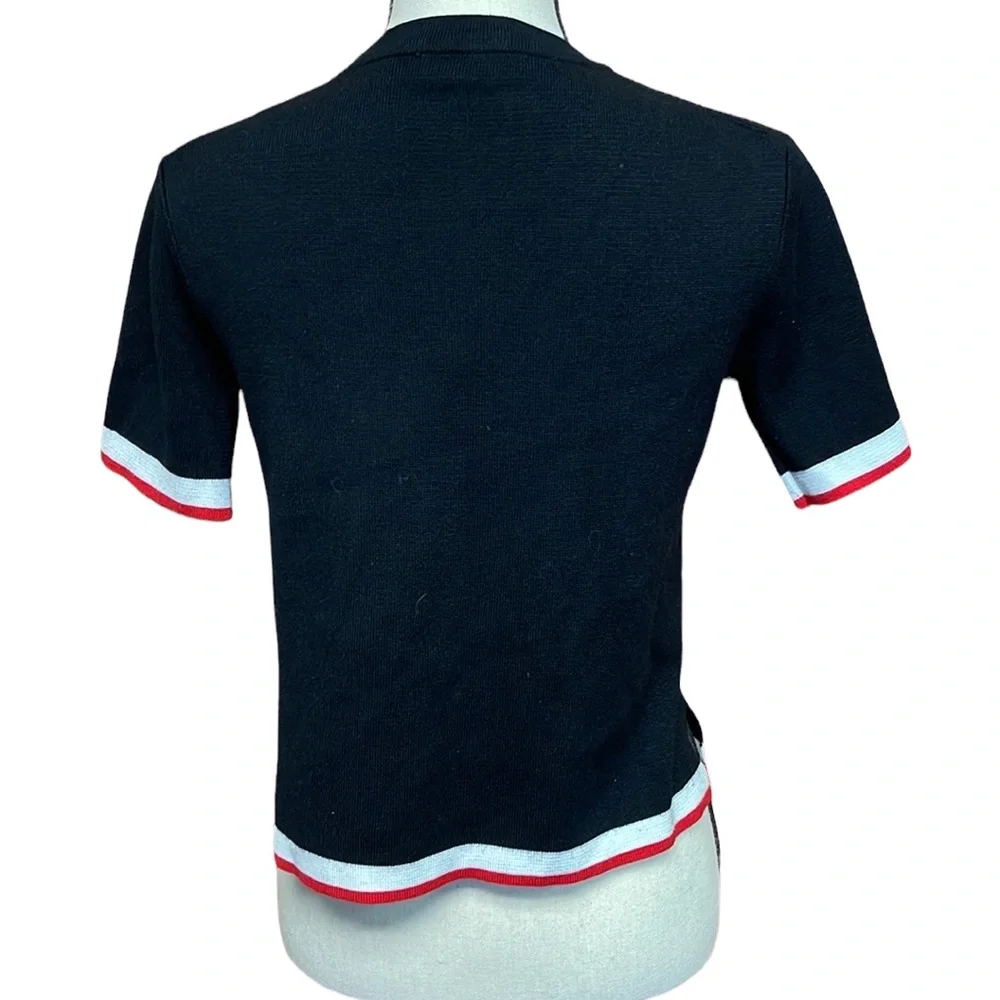 Zara Knit Crew Neck Short Sleeve Top - Picture 5 of 7